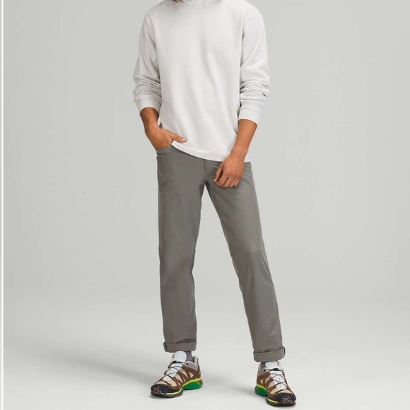 Lululemon ABC Classic-Fit Pant *Warpstreme, 31 Waist, Grey Sage - Picture 2 of 9